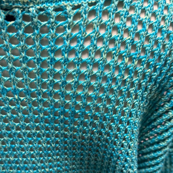 Torrid Teal V-Neck Sweater - Picture 7 of 11